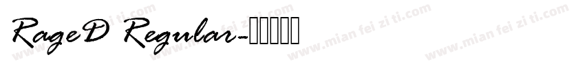 RageD Regular字体转换